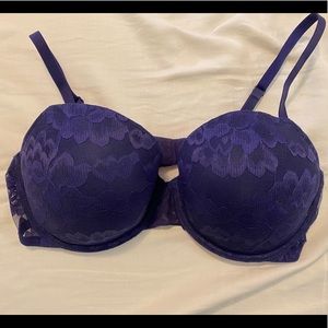 EUC La Senza Remix Blue Lace Bra 38D